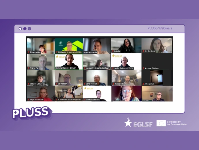 Project cover has a screen with many webinar attendees