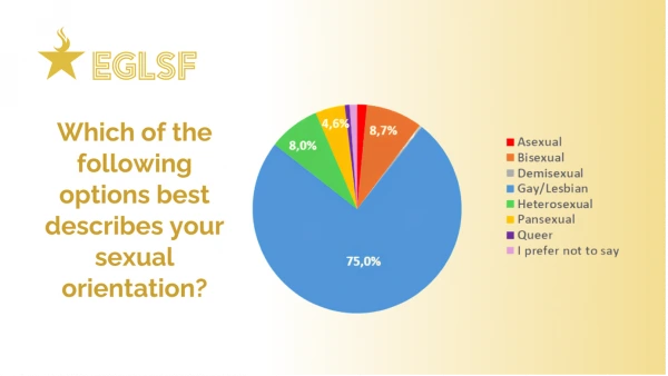 Pie chart: sexual orientation
