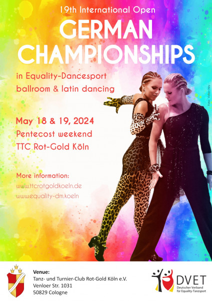 19. German Open Championships for female and male couples in ballroom and latin dances